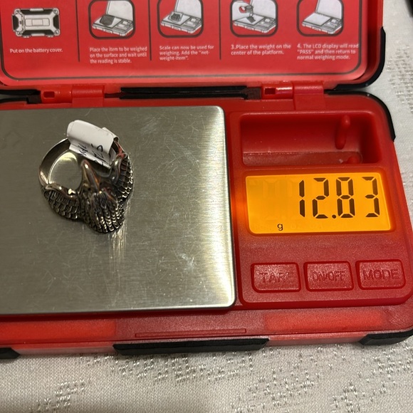 EAGLE RING New. Sterling silver eagle ring size 12.5 - Picture 10 of 11